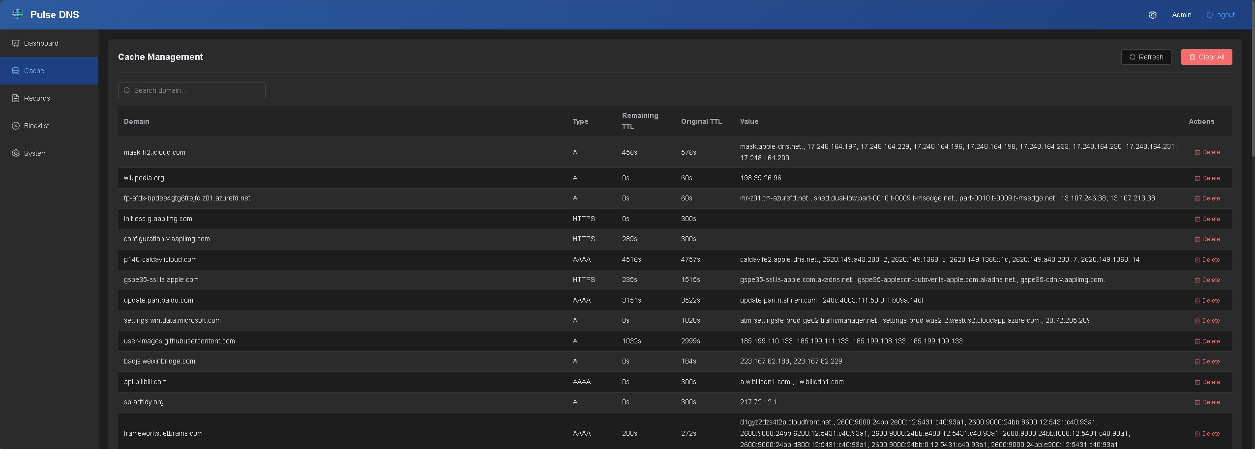 PulseDNS Screenshot 2